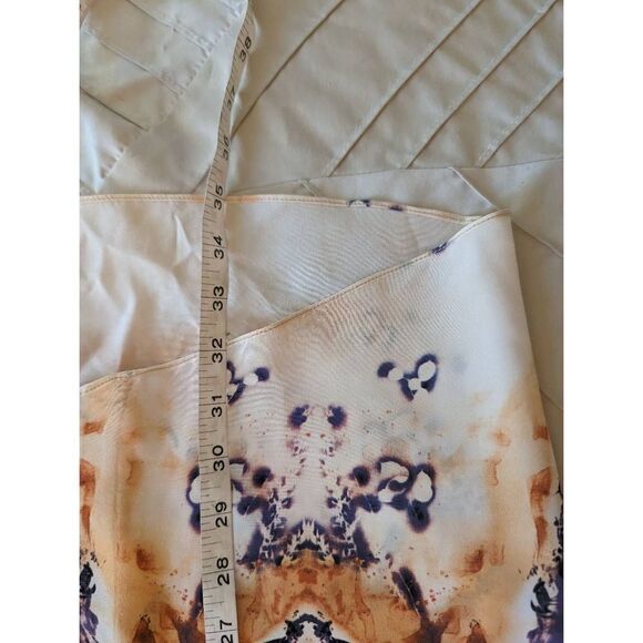Geren Ford silk abstract watercolor v neck sleeveless blouse sz l euc - Picture 6 of 7
